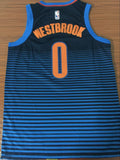Men 0 Russell Westbrook Jersey Blue Oklahoma City Thunder Jersey Fanatics