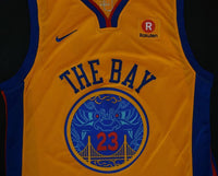 Men 23 Draymond Green City Jersey Yellow Golden State Warriors The Bay