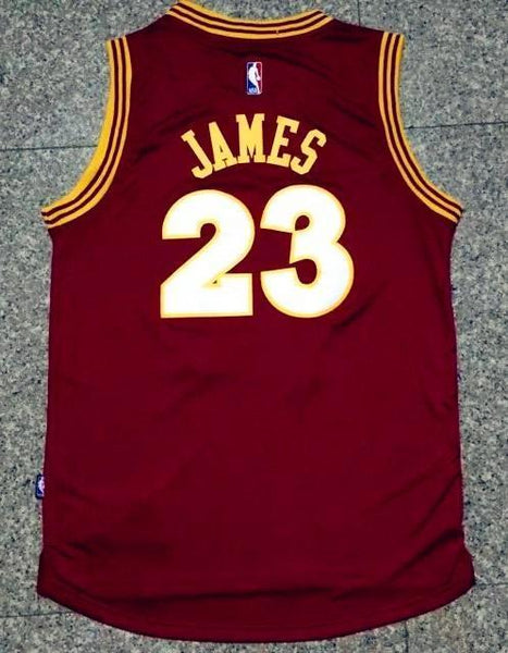Men CAVS 23 Lebron James Jersey Red Cleveland Cavaliers Jersey Swingman