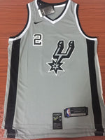 Men 2 Kawhi Leonard Jersey Gray San Antonio Spurs Swingman Fanatics version