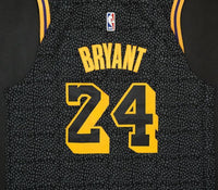 Men 24 Kobe Bryant Jersey City Edition Black Los Angeles Lakers Jersey Player