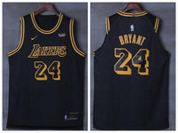 Men 24 Kobe Bryant Jersey City Edition Black Los Angeles Lakers Jersey Player