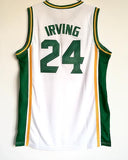 Men 24 Kyrie Irving Jersey White St. Patrick High School Swingman Jersey