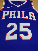 Men 25 Ben Simmons 76ers Jersey Blue Philadelphia 76ers Jersey Swingman