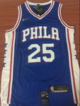 Men 25 Ben Simmons Blue Jersey Philadelphia 76ers Swingman Jersey Fanatics