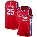 Men 25 Ben Simmons City Jersey Red Philadelphia 76ers Swingman Fanatics