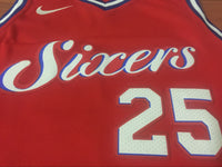 Men 25 Ben Simmons City Jersey Red Philadelphia 76ers Swingman Fanatics