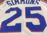 Men 25 Ben Simmons Jersey White Swingman Philadelphia 76ers Jersey Fanatics