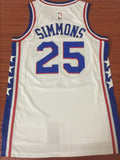 Men 25 Ben Simmons Jersey White Swingman Philadelphia 76ers Jersey Fanatics