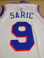 Men 9 Dario Saric Jersey White Philadelphia 76ers Swingman Jersey Fanatics