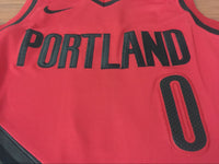 Men 0 Damian Lillard Swingman Jersey Red Portland Trail Blazers Fanatics