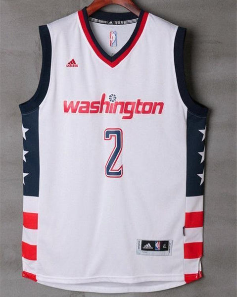 Men 2 John Wall Jersey White Washington Wizards Throwback Swingman Jersey