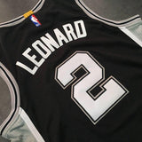 Men 2 Kawhi Leonard Jersey Black San Antonio Spurs Jersey Swingman Special