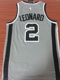Men 2 Kawhi Leonard Jersey Gray San Antonio Spurs Swingman Jersey Fanatics