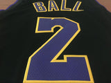 Men 2 Lonzo Ball Jersey Black Los Angeles Lakers Jersey Swingman Fanatics