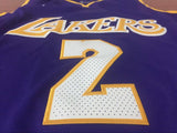 Men 2 Lonzo Ball Jersey Purple Los Angeles Lakers Jersey Swingman Fanatics