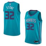 Men 32 Julyan Stone Jersey Blue Charlotte Hornets Jersey Fanatics