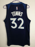 Men 32 Karl Anthony Towns Jersey Black Minnesota Timberwolves Fanatics
