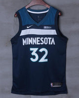 Men 32 Karl Anthony Towns Jersey Black Minnesota Timberwolves Jersey Player
