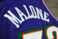 Men 32 Karl Malone Jersey Purple Utah Jazz Jersey Throwback Swingman