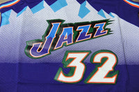 Men 32 Karl Malone Jersey Purple Utah Jazz Jersey Throwback Swingman