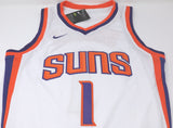 Men 1 Devin Booker Jersey White Phoenix Suns Jersey Swingman Fanatics