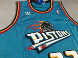 Men 33 Grant Hill Jersey Green Detroit Pistons Throwback Swingman Fanatics