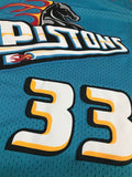Men 33 Grant Hill Jersey Green Detroit Pistons Throwback Swingman Fanatics