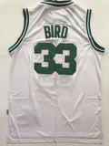 Men 33 Larry Bird Jersey White Boston Celtics Swingman Jersey Fanatics