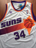 Men 34 Charles Barkley Jersey White Phoenix Suns Swingman Fanatics