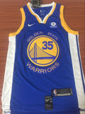Men GSW 35 Kevin Durant Jersey Blue Golden State Warriors Jersey Fans
