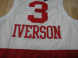 Men 3 Allen Iverson Jersey White&Red Philadelphia 76ers Jersey Swingman