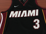 Men 3 Dwyane Wade Jersey Black Miami Heat Swingman Jersey Fanatics