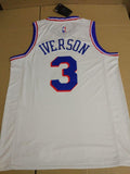 Men 3 Allen Iverson Jersey White Philadelphia 76ers Jersey Swingman