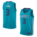 Men 3 Jeremy Lamb Jersey Blue Charlotte Hornets Jersey Fanatics