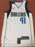 Men 41 Dirk Nowitzki Jersey White Dallas Mavericks Swingman Fanatics