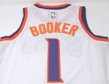 Men 1 Devin Booker Jersey White Phoenix Suns Jersey Swingman Fanatics