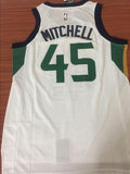 Men 45 Donovan Mitchell Jersey White Utah Jazz Fanatics Swingman