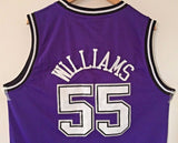 Men 55 Jason Williams Jersey Purple Sacramento Kings Throwback Swingman
