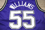 Men 55 Jason Williams Jersey Blue Sacramento Kings Throwback Swingman