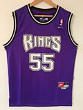 Men 55 Jason Williams Jersey Purple Sacramento Kings Throwback Swingman