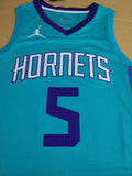 Men 5 Nicolas Batum Jersey Blue Charlotte Hornets Jersey Fanatics