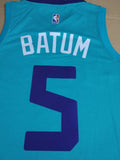 Men 5 Nicolas Batum Jersey Blue Charlotte Hornets Jersey Fanatics