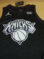 All Star Men 6 Kristaps Porzingis Jersey Black New York Knicks Swingman Fanatics