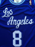 Men 8 Kobe Bryant Jersey Blue Christmas Los Angeles Lakers Swingman Jersey