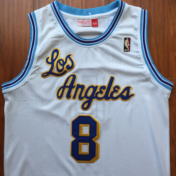 Men 8 Kobe Bryant Jersey White Christmas Los Angeles Lakers