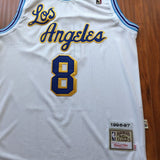 Men 8 Kobe Bryant Jersey White Christmas Los Angeles Lakers Swingman Jersey