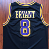 Men 8 Kobe Bryant Jersey Black Christmas Los Angeles Lakers Swingman Jersey