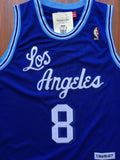 Men 8 Kobe Bryant Jersey Blue Christmas Los Angeles Lakers Swingman Jersey