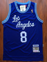 Men 8 Kobe Bryant Jersey Blue Christmas Los Angeles Lakers